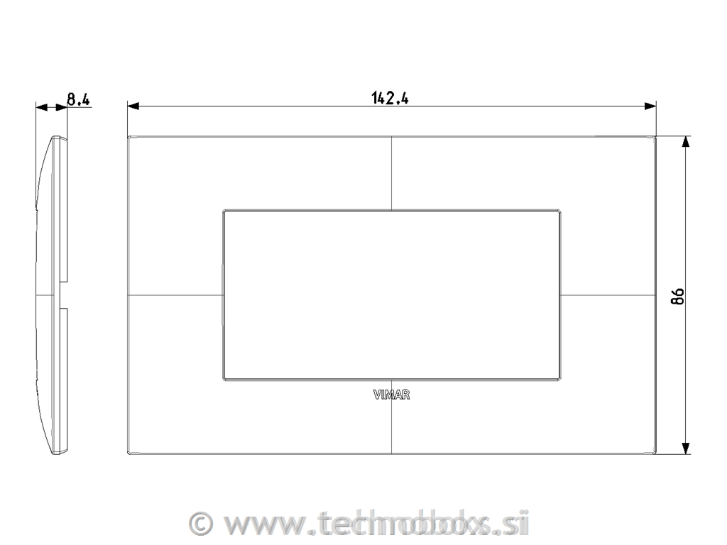 Okrasni okvir 4M mat silver