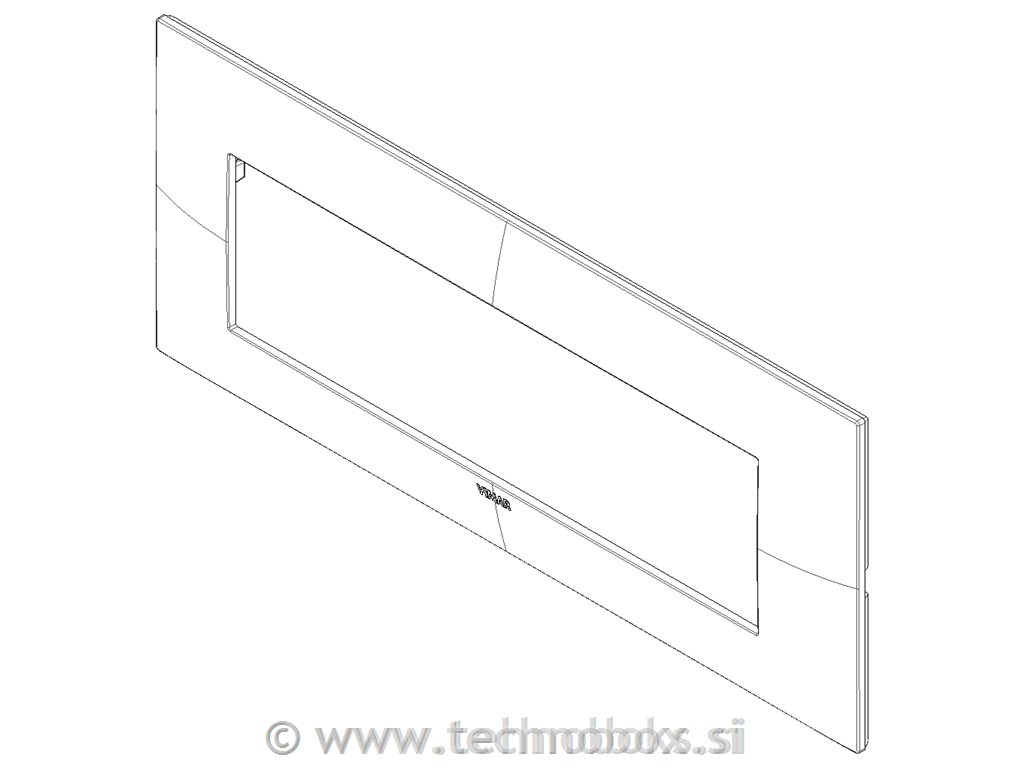Okrasni okvir 7M mat karbon črn