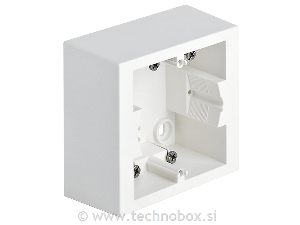 Ohišje 1-2M 43,5mm belo n/o 09971.01