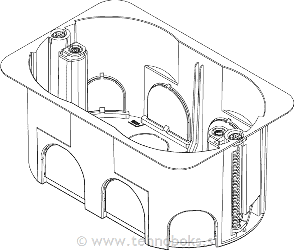 Doza p/o za votle stene 3M V71703