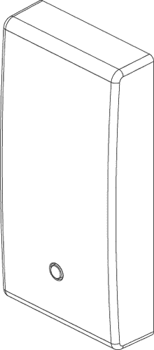 Tipka stikala 1M srebrna 14021.SL