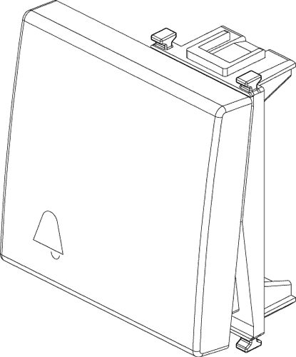 Tipka simbol zvonec 2M 14022.C