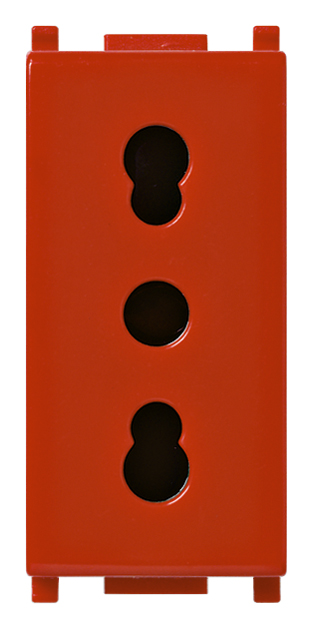 Vtičnica euro 1M 14203 rdeča