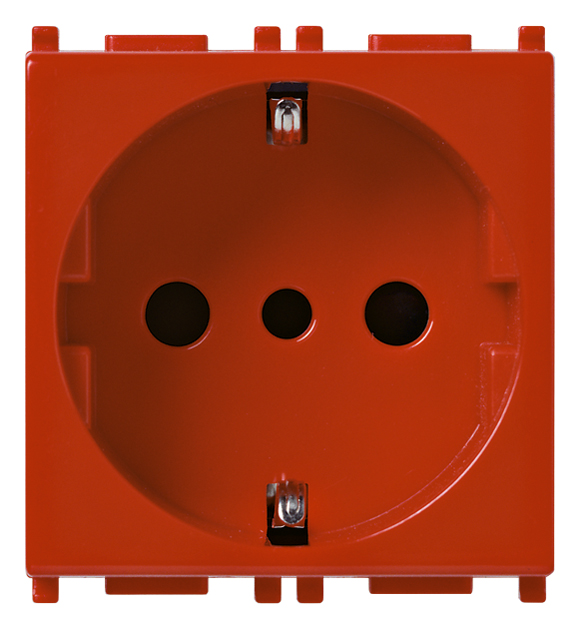 Vtičnica šuko 2M rdeča 14209.R