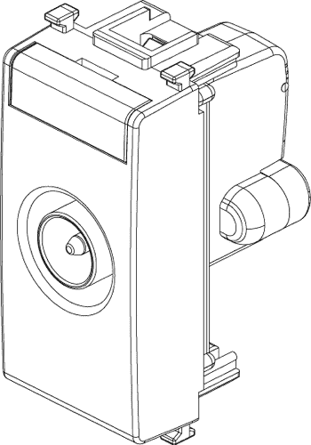 Vtičnica TV končna 1M 14300.01.SL