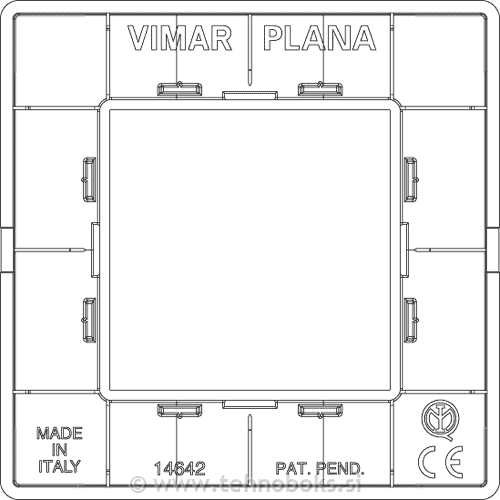 Okrasni okvir 2M Granite white 14642.06