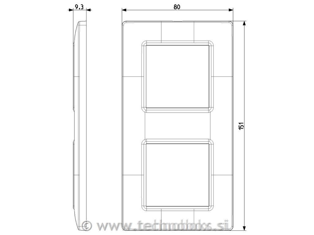 Okrasni okvir 2X2M reflex mint 14643.44