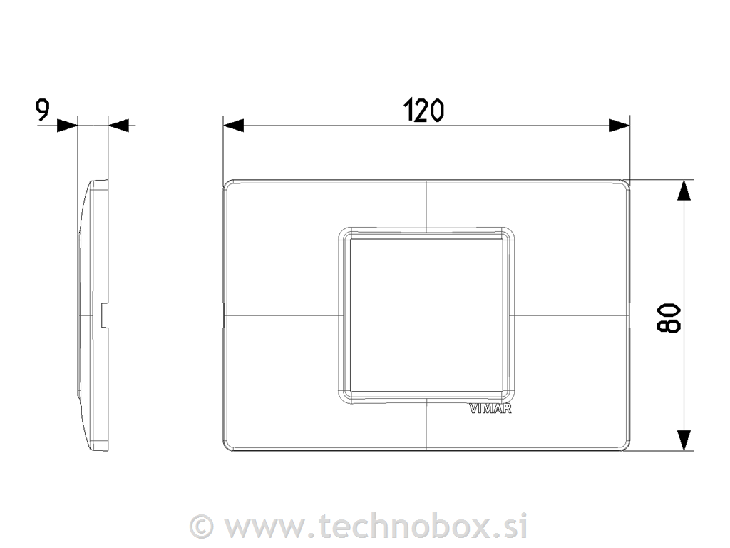 Okrasni okvir 2/3M granit be 14652.06