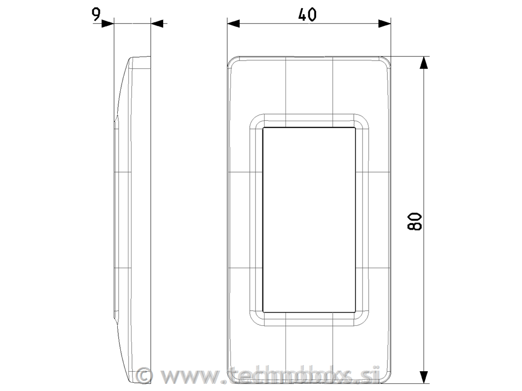 Okrasni okvir 1M panel bel 14666.01