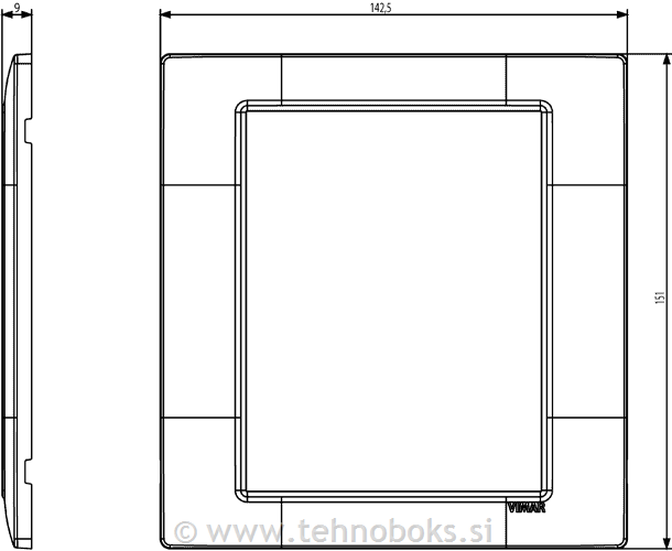 Okrasni okvir 8M Mat champagne 14668.22