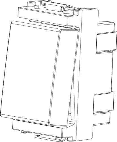 Stikalo menjalno 16A 1M 16005 bež