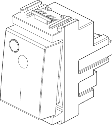 Stikalo 2P 16A 1M bež 16036.B