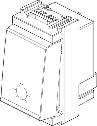 Tipkalo simbol luči 1M bež 16081.B