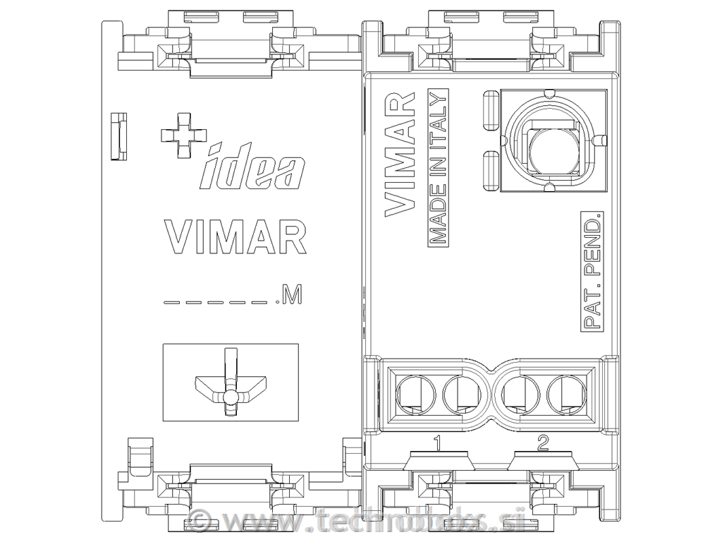 Tipkalo IDEA 1PNO 10A 2M BEŽ