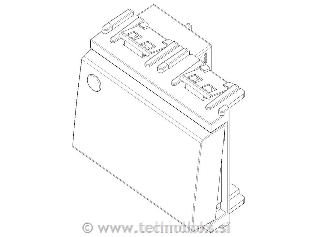 Tipkalo IDEA 1PNO 10A 2M BEŽ