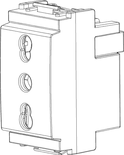 Vtičnica euro 1M bež 16203.B