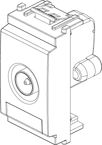 Vtičnica TV 1M končna 16306.01
