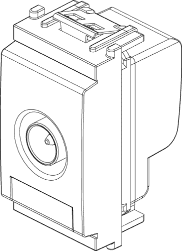 Vtičnica TV 1M prehodna 16306.10