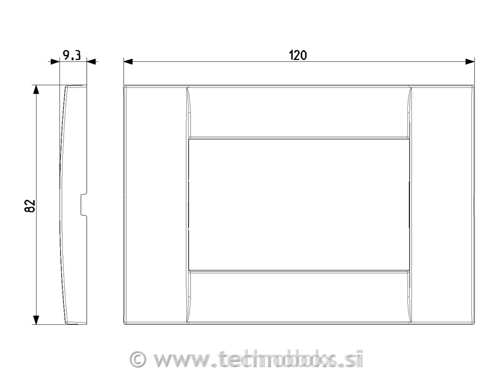 Okrasni okvir 3M metal titanium 16733.24