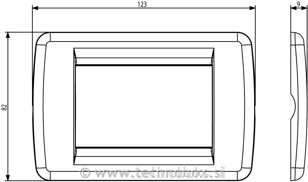 Okrasni okvir 3M 16753.01 rondo metal be