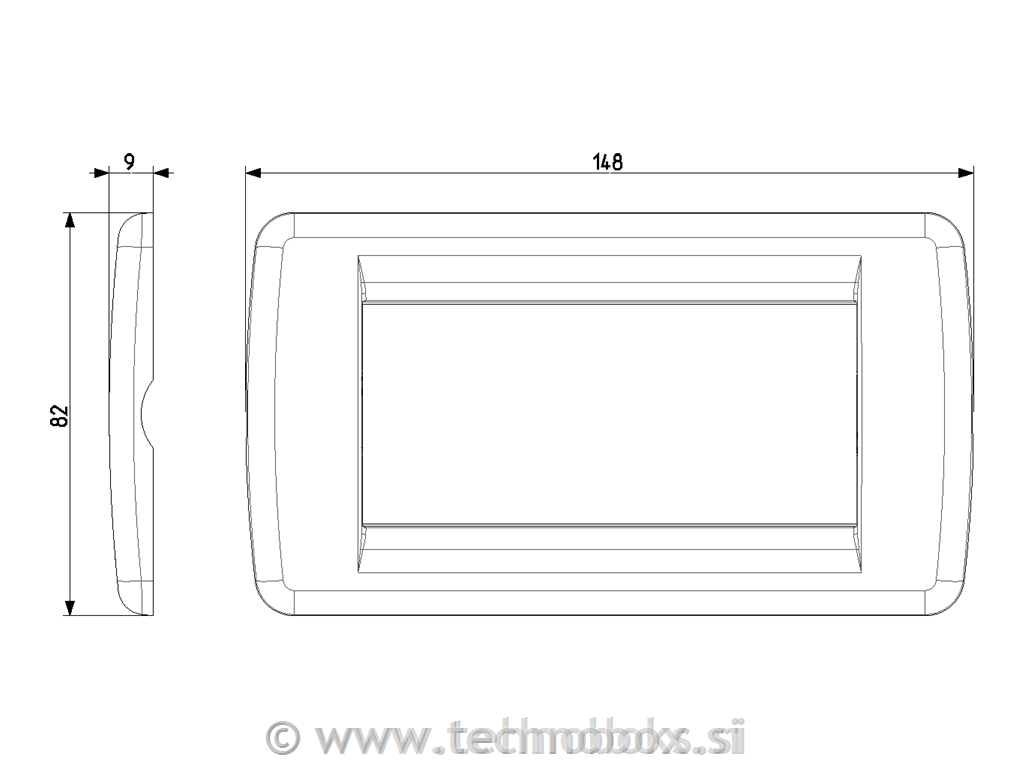 Okrasni okvir 4M 16754.01 rondo metal be