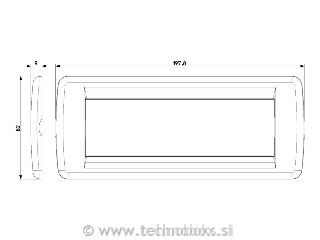 Okrasni okvir 6M 16756.01 rondo metal be
