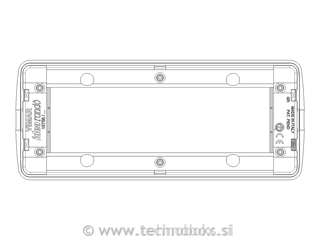 Okrasni okvir 6M 16756.01 rondo metal be