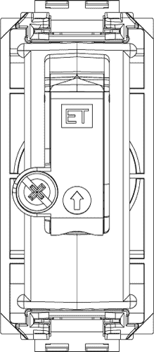 Vtičnica TV 1M končna 17066.01.B bež