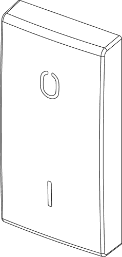 Tipka stika1M simbol I-0 bela 19021.99.B