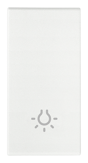 Tipka 1M z indikatorjem lučke bela