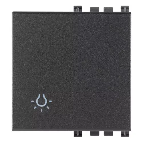 Tipka 2M simbol luč siva