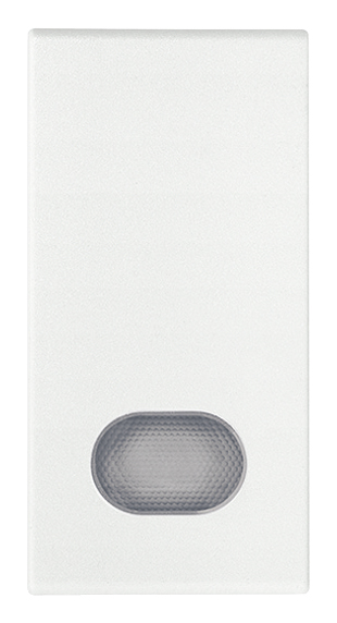 Tipka osvetljena 1M bela 19026.B