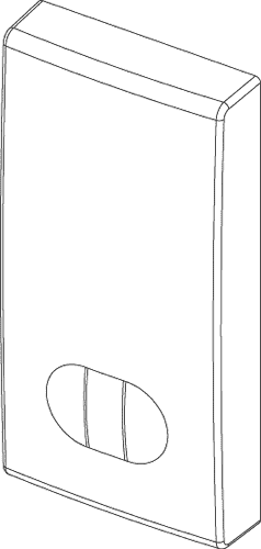 Tipka osvetljena 1M bela 19026.B