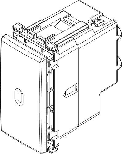 Stikalo menjal. aksialno 1M belo 19105.B