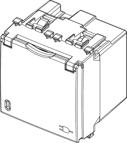 Vtičnica šuko 2M siva s pokrovom 19208.C