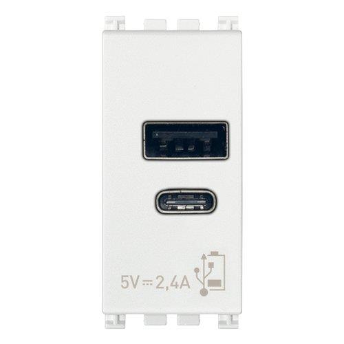 Vtičnica USB 2,4A 1M A+C 5V bel