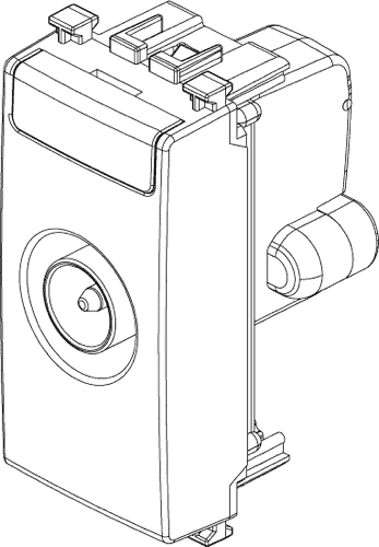 Vtičnica TV končna bela 19300.01.B