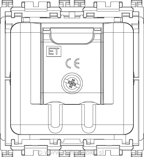 Vtičnica RTV končna 19302.01.B