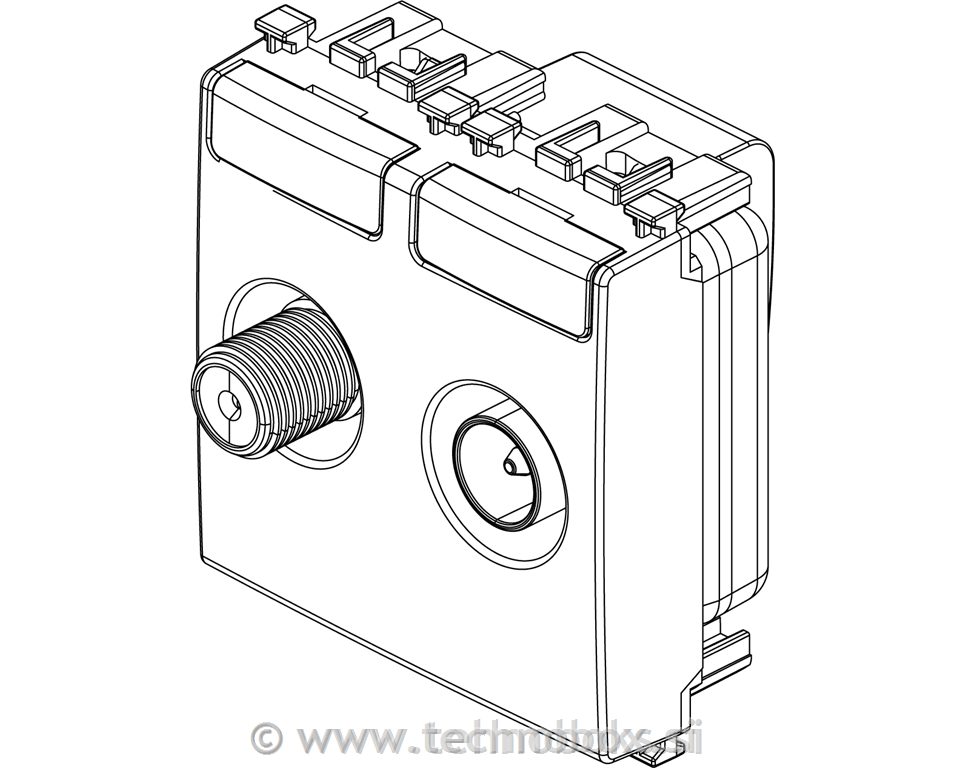 Vtičnica RTV končna 19302.01.B