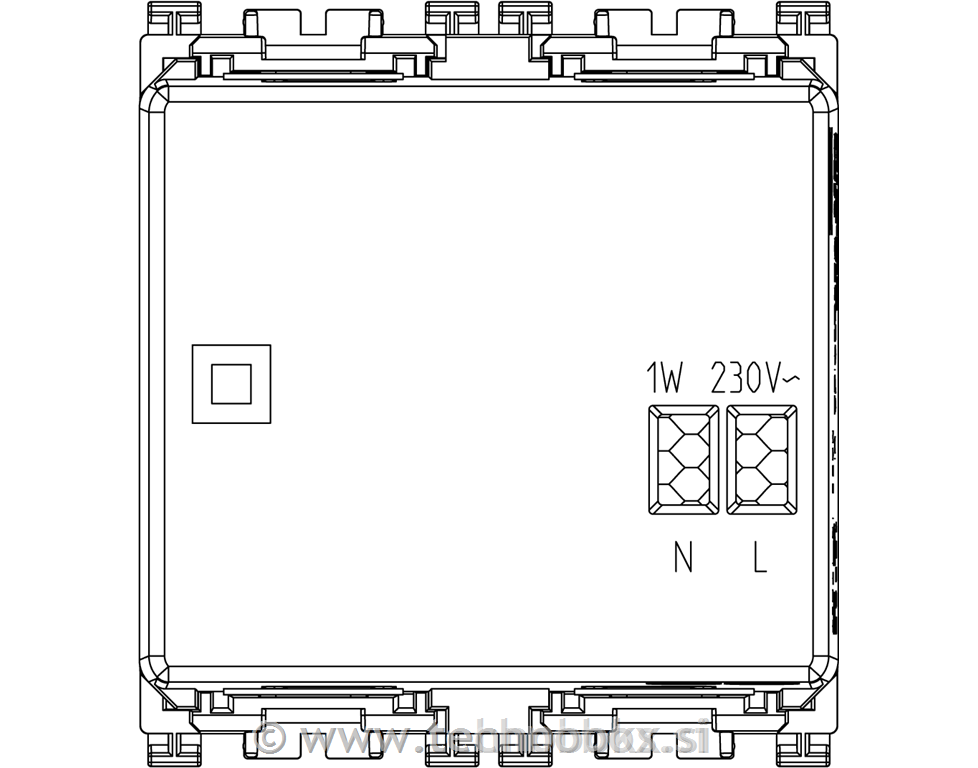 Svetilka LED nastavljiv kot 230V 2M bela
