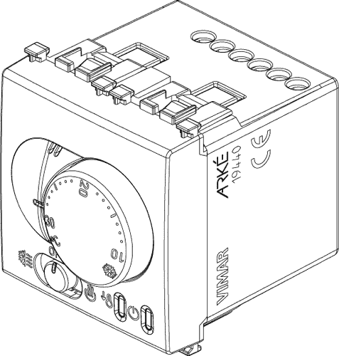Termostat analogen beli 2M 19440.B