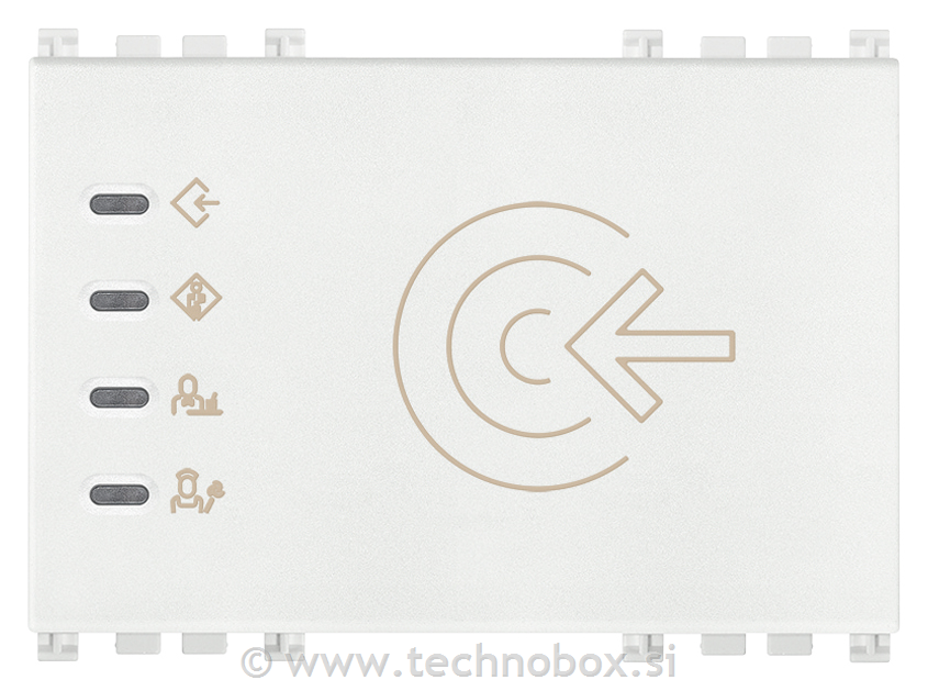 Zunanji čitalec kartic KNX beli 19457.B
