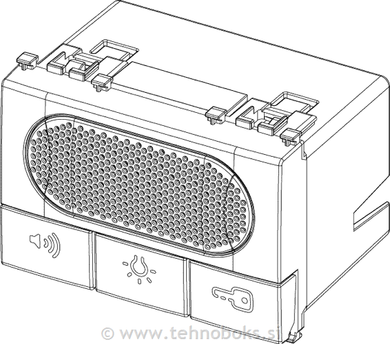 Domofon notranja enota beli 19557.B