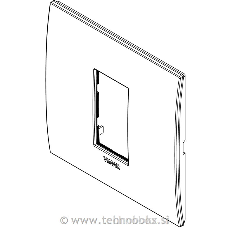 Okrasni okvir 1M Black Crome 19641.09