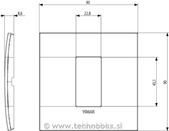 Okrasni okvir 1M Cherry wood 19641.42