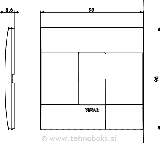 Okrasni okvir 1M Mat silver 19641.79