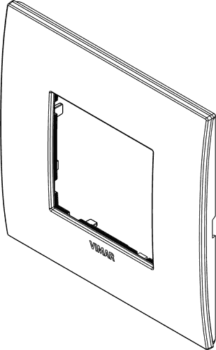 Okvir okrasni 2M met.črni krom 19642.09