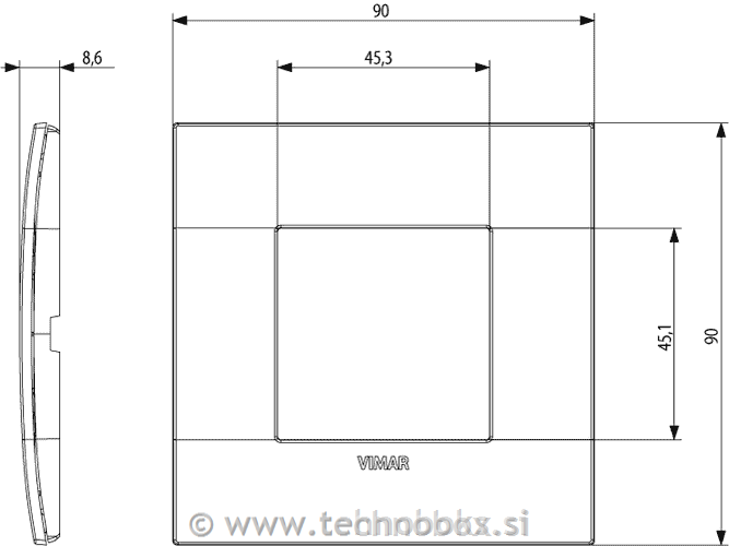 Okrasni okvir 2M Larch 19642.43