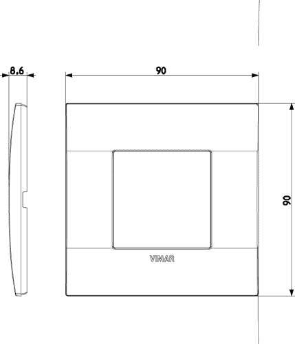 Okrasni okvir 2M Mat blue 19642.76
