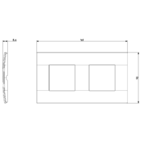 Okrasni okvir 2+2M polar bela 19643.06